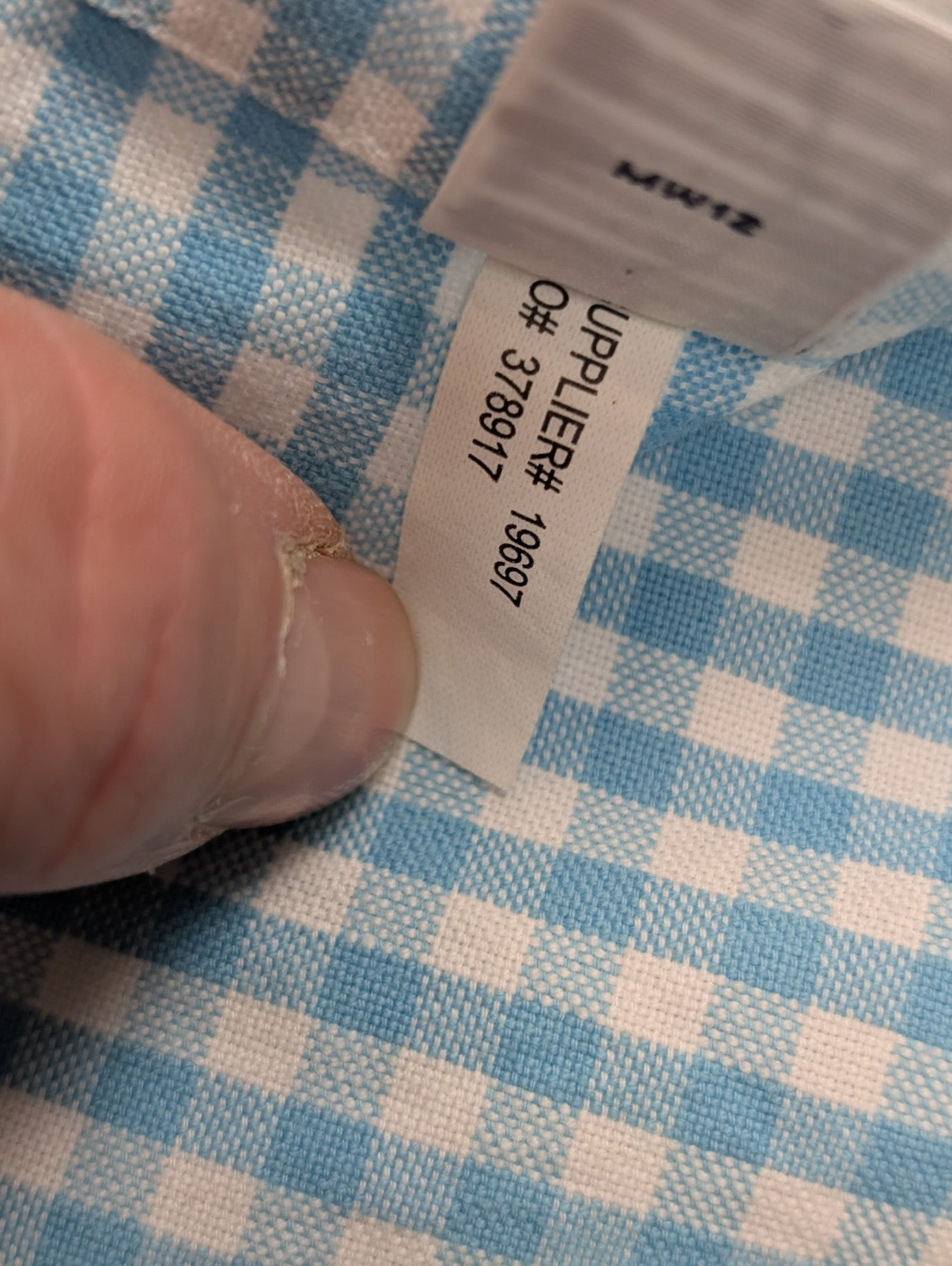 Chemise Ralph Lauren à Petits Carreaux Bleu et Blanc Taille M Classic Fit