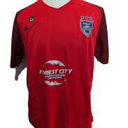 T-shirt Nike Dri-Fit Jersey Vintage Rouge Logo Brodé - Taille XL