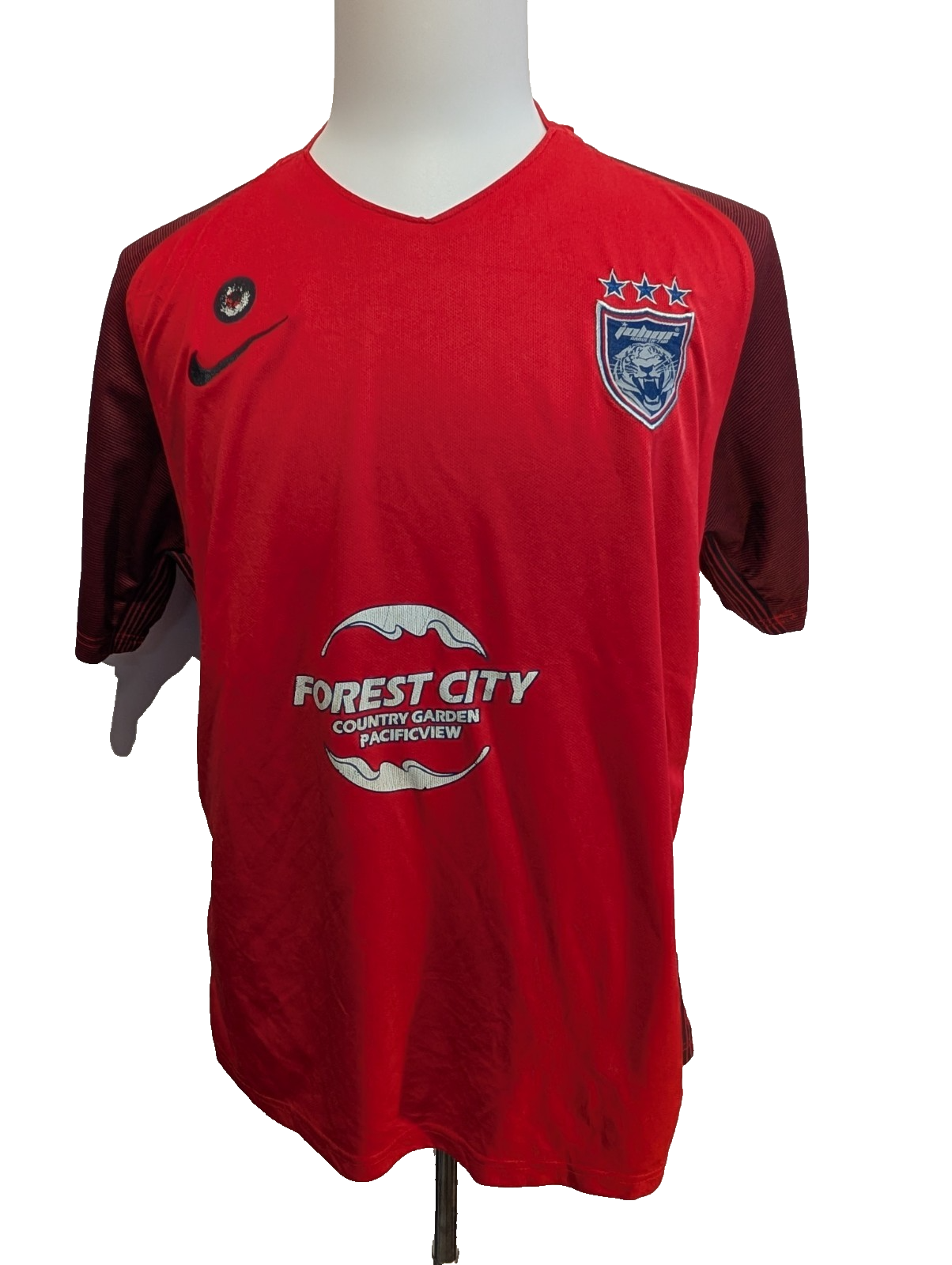 T-shirt Nike Dri-Fit Jersey Vintage Rouge Logo Brodé - Taille XL