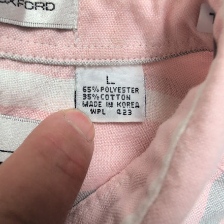 Chemise Levi's Laundered Oxford L rose rayures 2 poches manches courtes
