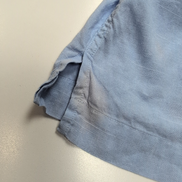 Chemise Ralph Lauren 2X Big XXL XXXL Lin Coton Bleue Logo Jaune Manches Courtes