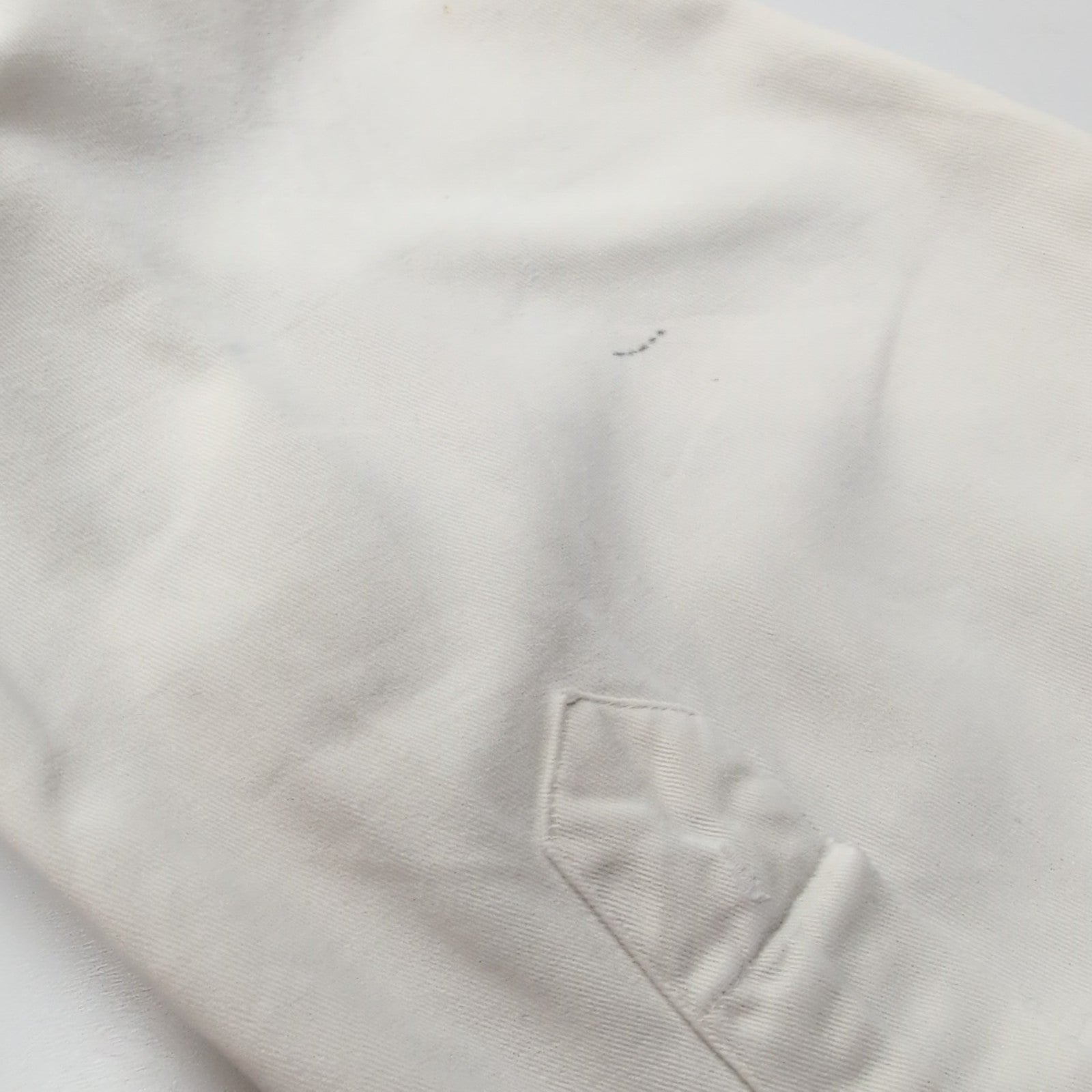 Chemise Ralph Lauren XL Vintage Blanche Coton Lourd Logo Bleu