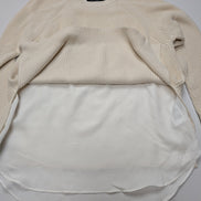 Pull Lauren Ralph Lauren Femme Blanc Crème Doublé Coton Taille M Excellent État