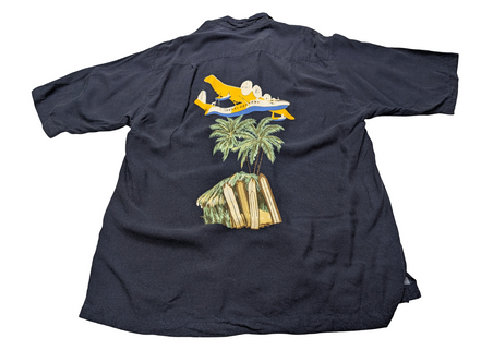 Chemise hawaïenne Wingo avion planeur manches courtes taille L