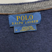 Pull Polo Ralph Lauren Bleu Marine - 100% Laine Mérinos Italienne - Taille M