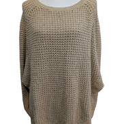 Pull Ralph Lauren (Lauren) Femme L Grosse Maille Style Cape Crème Vintage 🏷️