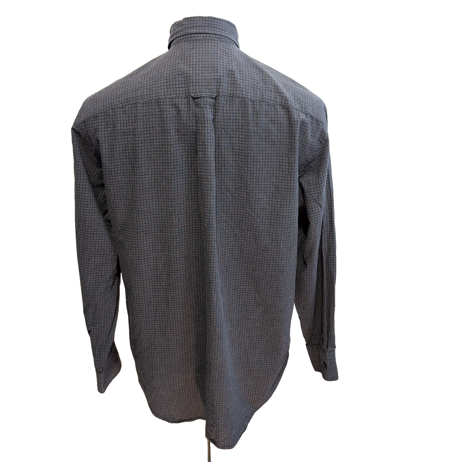 Chemise Nautica Hong Kong M vert violet carreaux 55 % coton / 45 % Tencel