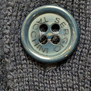 Gilet Boutonné SERGIO TACCHINI 72% Laine Mérinos Bleu Marine Homme Taille S