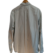 Chemise Ralph Lauren verte à rayures avec poche sans logo taille L #2503