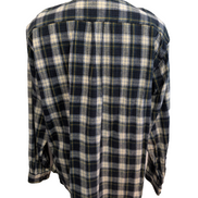 Chemise L.L.Bean Flanelle T.L - Carreaux Vert Foncé Jaune 100% Coton