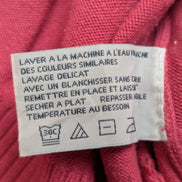 Pull Izod Rose Col Montant Zippé Stretch Coton Taille L