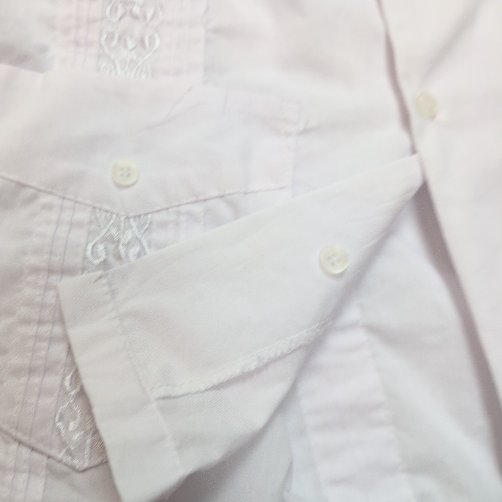 Chemise Maximos USA Yucatan Cuba Panama Blanc 4 Poches M manches courtes