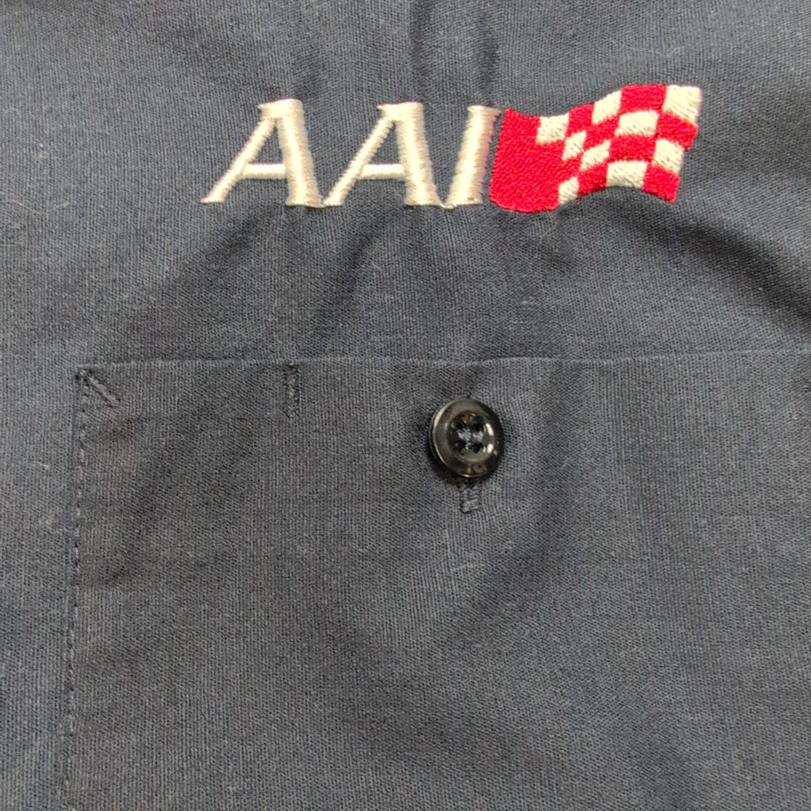 Chemise Red Kap 1923 bleu marine poche logo AAI manches courtes XL