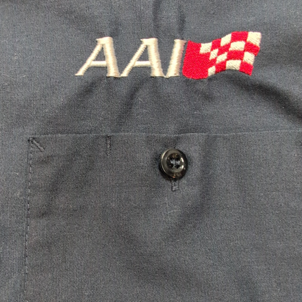 Chemise Red Kap 1923 bleu marine poche logo AAI manches courtes XL