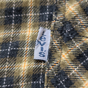 Chemise LEVI'S Flanelle à Carreaux Jaune et Noir Manches Longues - Taille L
