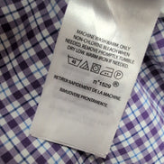 Chemise Polo Ralph Lauren XXL Violette Carreaux Stretch Col Classique Shirt