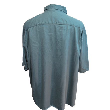 Chemise Wrangler Manche Courte Vert Pâle Stretch Taille 2XL Deux Poches