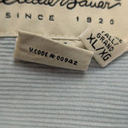 Chemise EDDIE BAUER T.XL TALL Velours Côtelé Vert Pâle Vtg