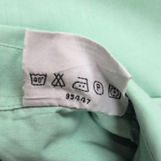 Chemise Jeremy's taille 39 M vert pâle manches courtes coton polyester