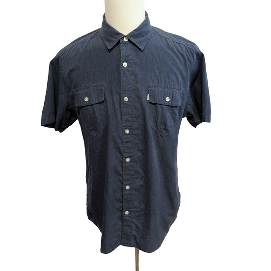 Chemise LEVI'S Homme L Bleu Foncé Style Workwear 2 Poches Boutonnées