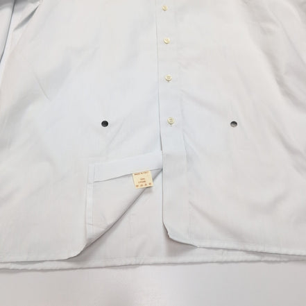 Chemise Ingram Made in Italy L Gris Clair 100% Coton Neuve Sans Étiquette