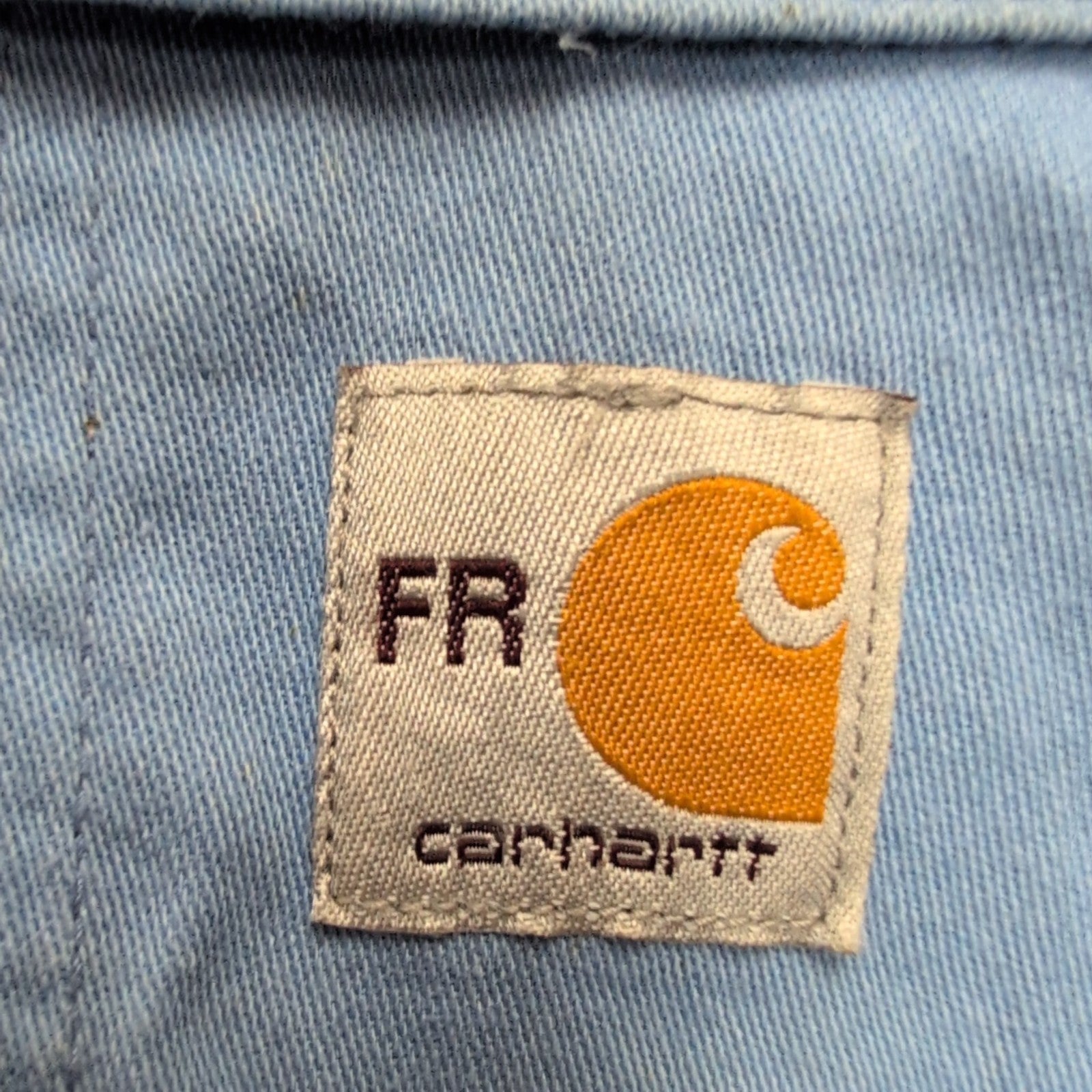 Chemise Carhartt FR L Bleu Workwear Poche Stylo Honduras manches longues