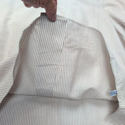 Chemise Ralph Lauren L Oxford Bordeaux clair à Rayures Vintage Manches courtes