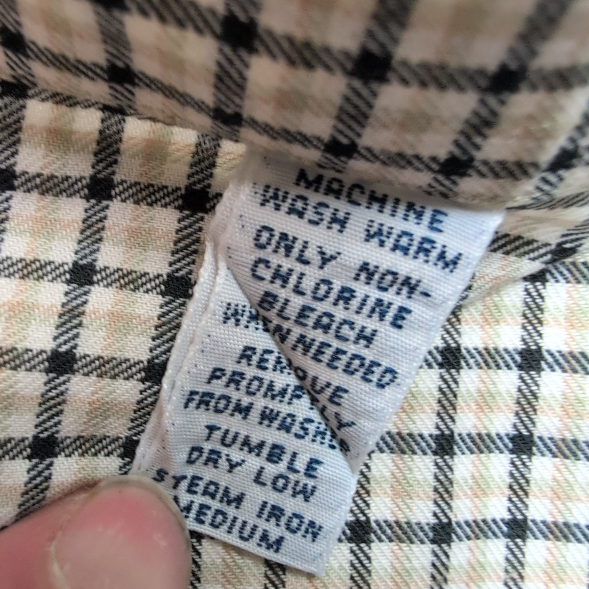 Chemise Ralph Lauren Blake M Flanelle Carreaux Crème Bleu Marine manches longues