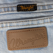 Jean Wrangler Homme Vintage Bleu W34 L32 Denim Robuste Épais Taille Élastique