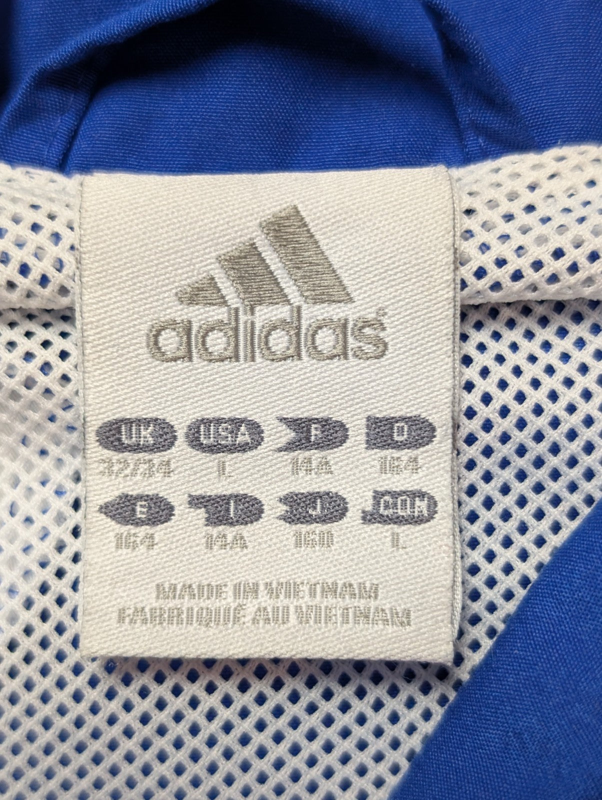Veste de survêtement Adidas Bleue Taille M Sportswear Training Zippée - BEG