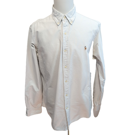 Chemise Polo Ralph Lauren XLTG Classic Fit Blanc Logo Premium