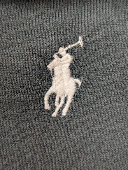 Polo Ralph Lauren Pull Hoodie Sweatshirt Capuche Coton Noir S Logo Blanc