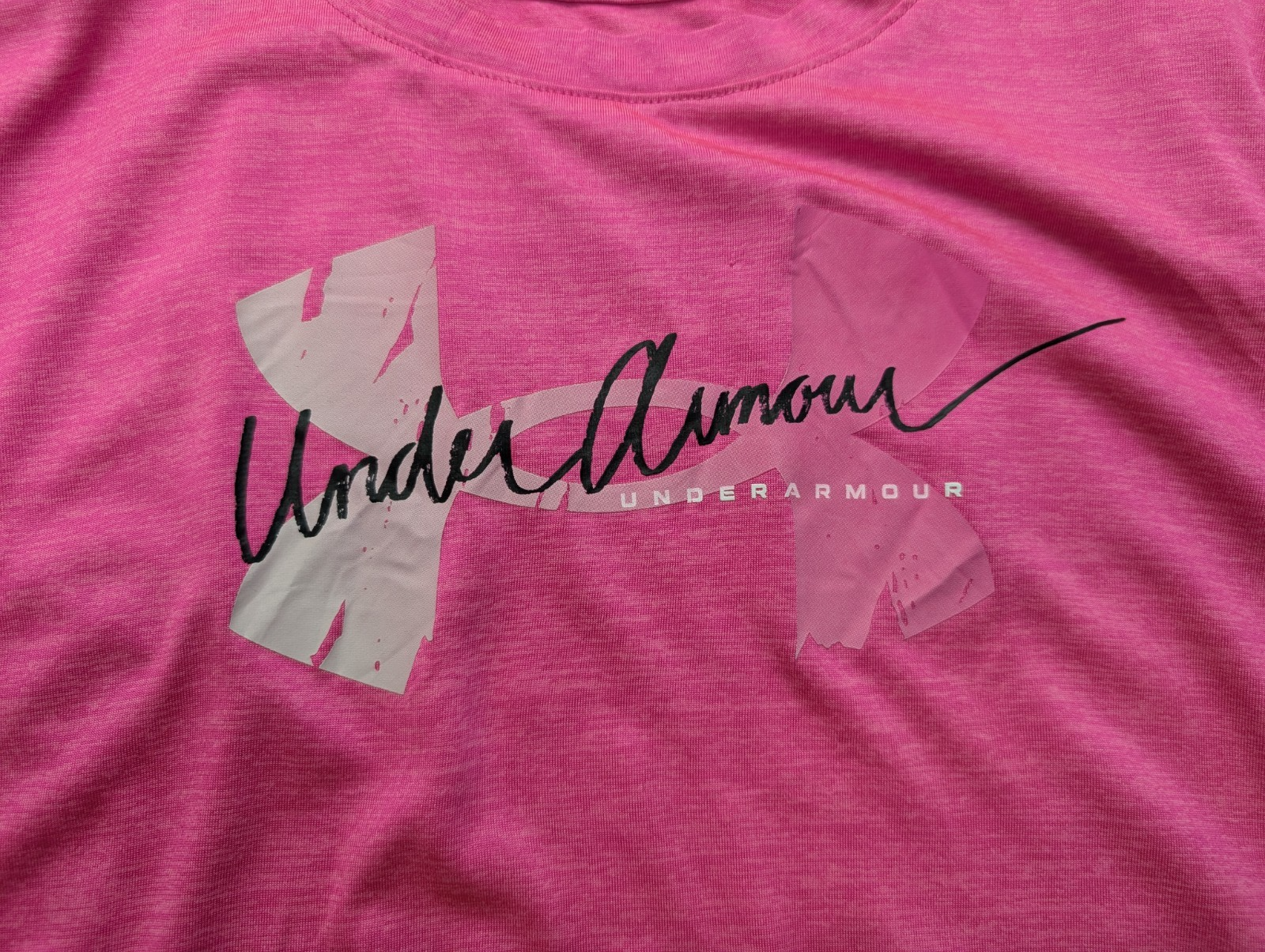 T-shirt de Sport Under Armour HeatGear Rose Femme Taille M