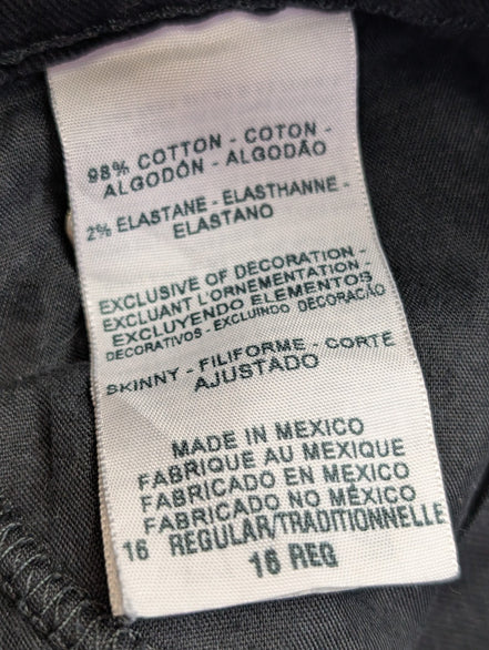 Jean Levi's Signature Femme Noir Profond Stretch Skinny Fit T36 W26 L30 Chic