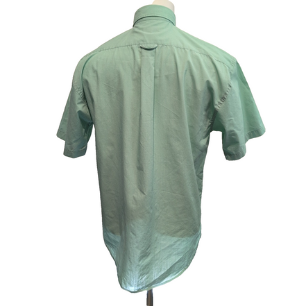 Chemise Jeremy's taille 39 M vert pâle manches courtes coton polyester