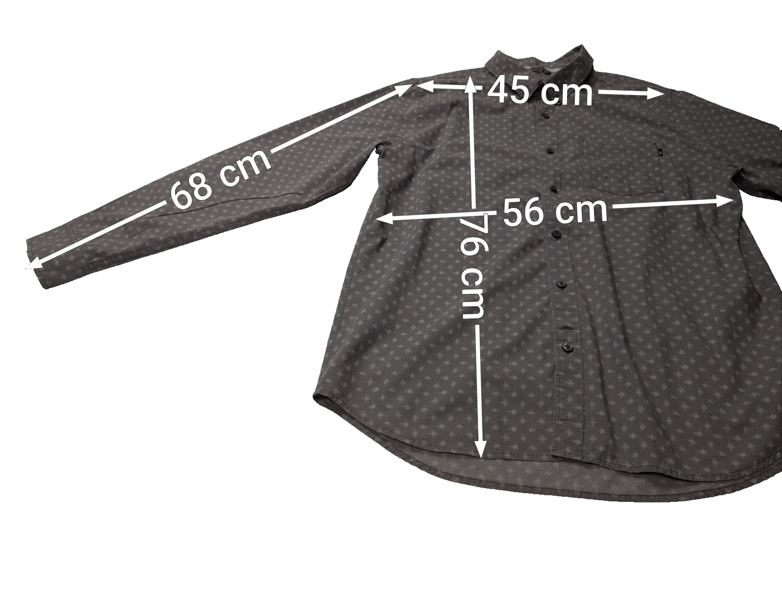 Chemise Nike kaki à motifs manches longues homme taille XL