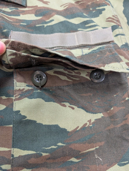 Veste Militaire Combat Armée Grecque Tiger Stripe Manches Longues - Taille M