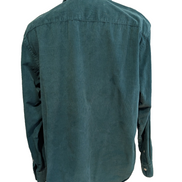 UNTUCKit XL Chemise Velours Côtelé Vert Forêt Coton Coupe Décontractée