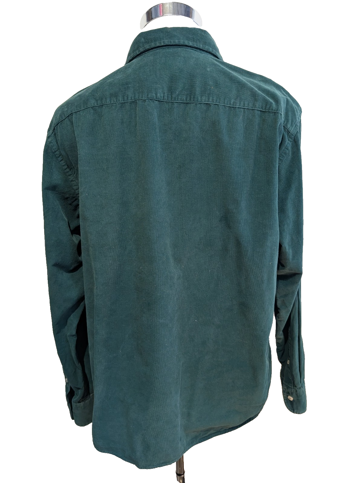 UNTUCKit XL Chemise Velours Côtelé Vert Forêt Coton Coupe Décontractée