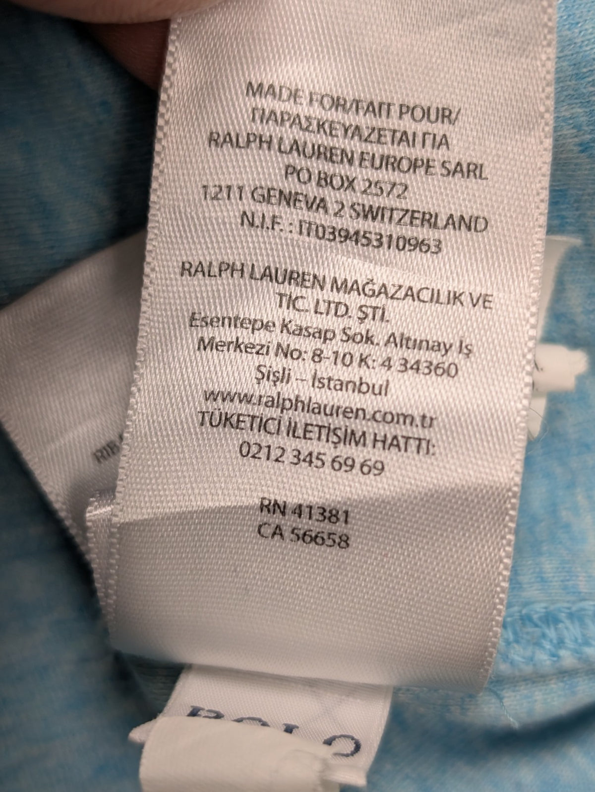 Pull Polo Ralph Lauren M turquoise coton Half Zip col zippé logo brodé