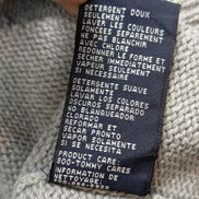 Pull Tommy Hilfiger Homme Col Rond Gris Maille Robuste - Taille XL