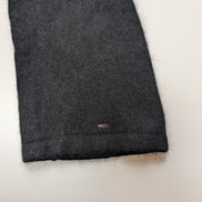 Pull Femme Tommy Hilfiger Noir Angora - Écharpe Intégrée - Taille XS
