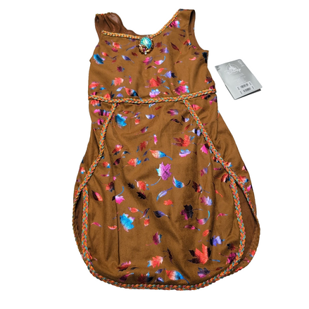 Robe Déguisement Disney Pocahontas Fille 5-6 Ans 116 cm Neuve Broche