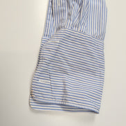 Chemise Nautica Taille XL/XXL Rayures Bleues Poignets Mousquetaires Coton