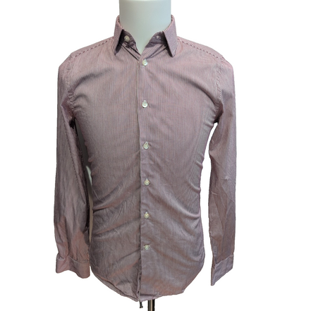 Chemise Express XS Bordeaux Rayures Extra Slim Fit manches longues