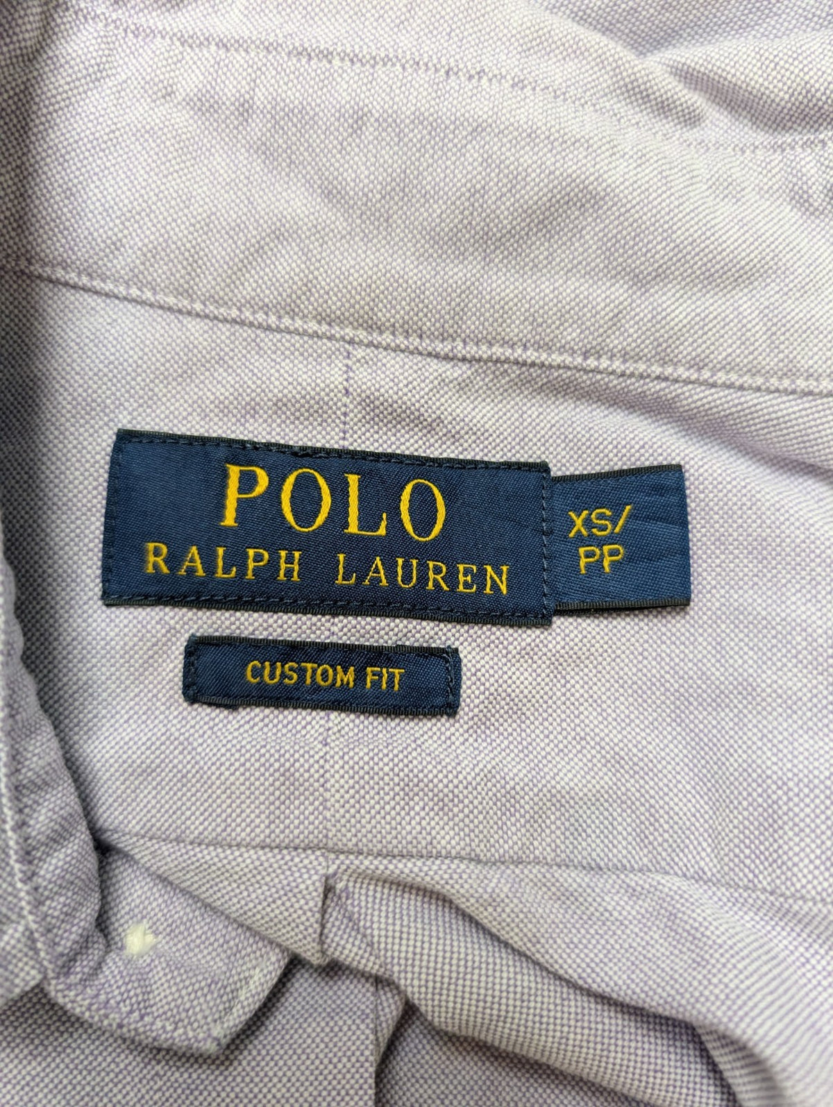 Chemise Polo Ralph Lauren Shirt XS S Custom Fit Oxford Lila Violet Button Down