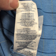 Chemise Chaps Easy Care Twill bleu ciel carreaux manches longues 1 poche L