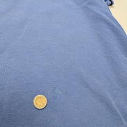 T-shirt Polo Ralph Lauren XL bleu ciel col V coton épais logo brodé