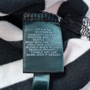 Marinière LAUREN Ralph Lauren M rayures noir blanc manches 3/4 zip doré