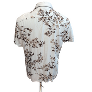 Chemise Hawaïenne Abercrombie & Fitch Viscose Blanc Floral M